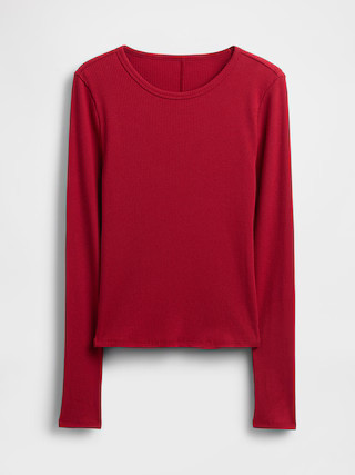 Modern Compact Rib Crop T-Shirt | Gap (US)