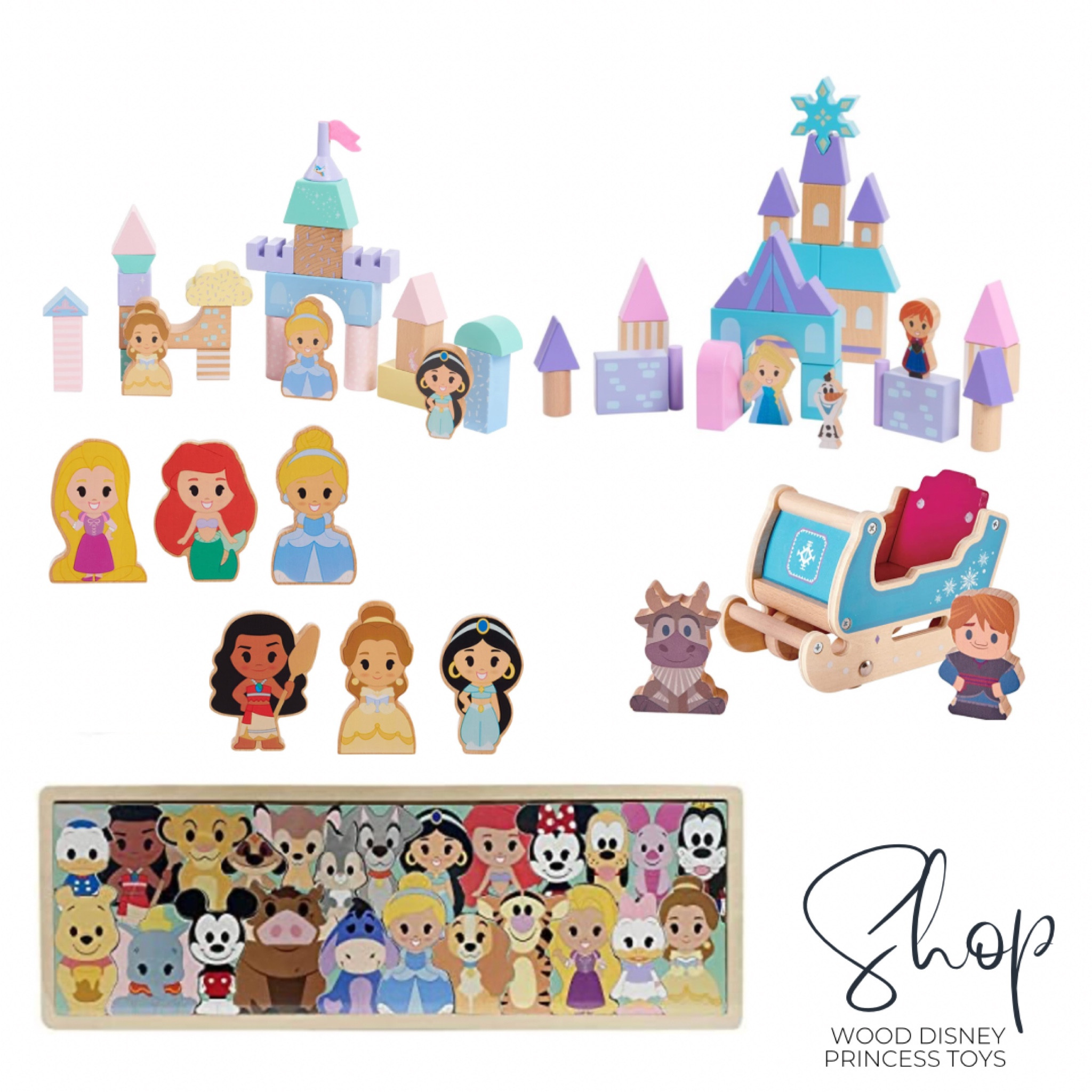 Any little princess of yours would jump for joy opening up these princess, Disney toys. And they are made out of wood, so they are absolutely adorable and very durable.

#LTKFind #LTKkids #LTKbaby