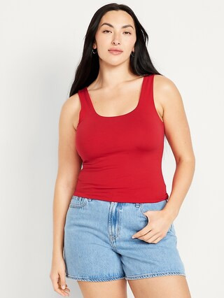 Double-Layer Scoop-Neck Tank Top | Old Navy | Old Navy (US)
