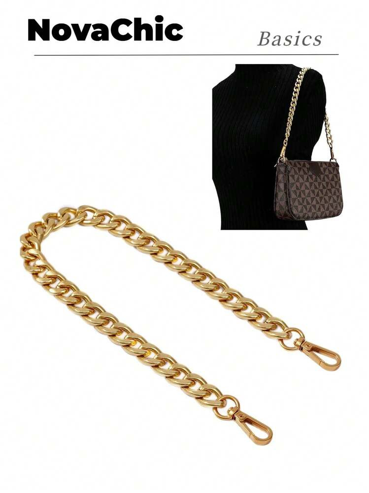 Chain Bag Strap For Strap Replacement Metal Aluminum Portable Bag Accessories Stylish Durable For Rookies & White-Collar Workers For Teen Girls Women College Students Bag Present School Supplies Teacher Gifts Back To School Teacher Accessories | SHEIN
