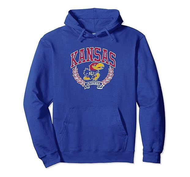 Kansas Jayhawks Victory Vintage Blue Pullover Hoodie | Amazon (US)