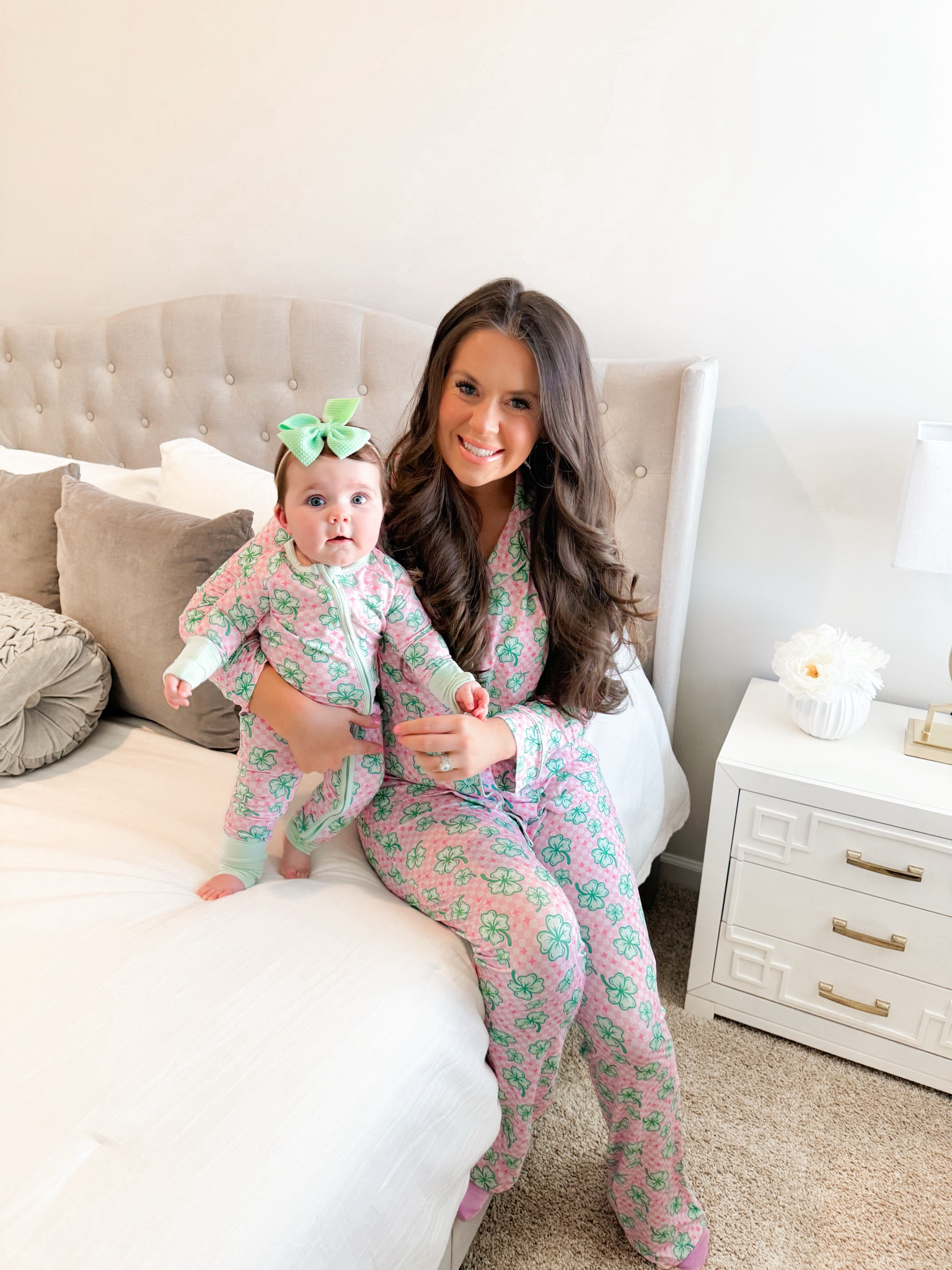 Mommy & me matching St. Patrick’s Day pajamas! How CUTE are these!?! My favorite ever! 

I am wearing a size small & Aubrey is wearing a size 6-12 months!

Mommy & me matching outfits, mommy and me outfits, mommy & me style, matching family pajamas, family pjs, st. Patrick’s day, bamboo pajamas

#LTKstyletip #LTKfamily #LTKbaby