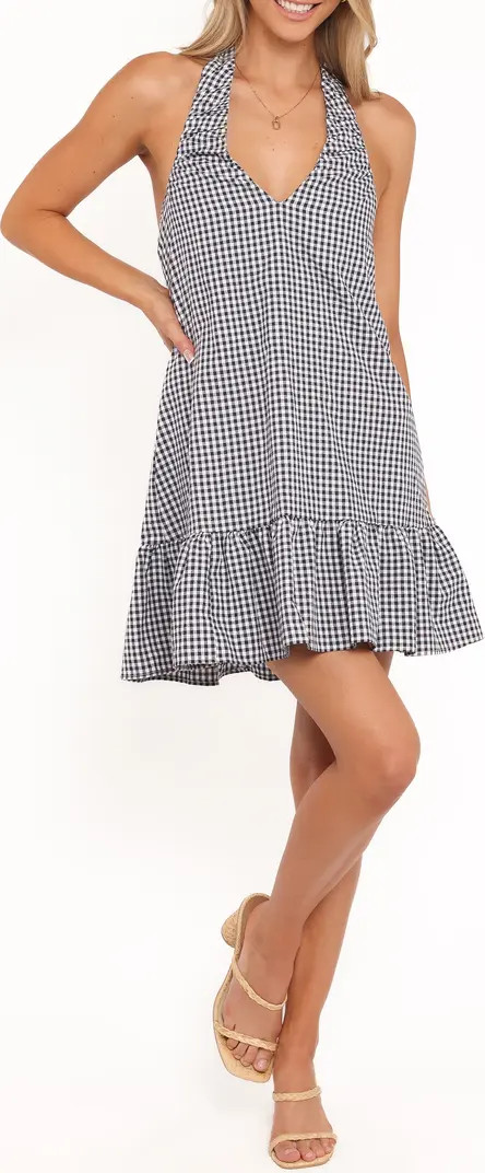 Samson Gingham Halter Mini Dress | Nordstrom