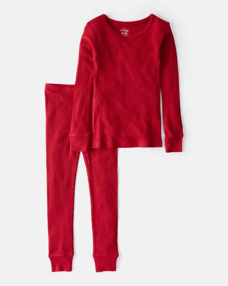Toddler Holiday Red PurelySoft Snug Fit 2-Piece Pajamas - Red | Carter's Inc