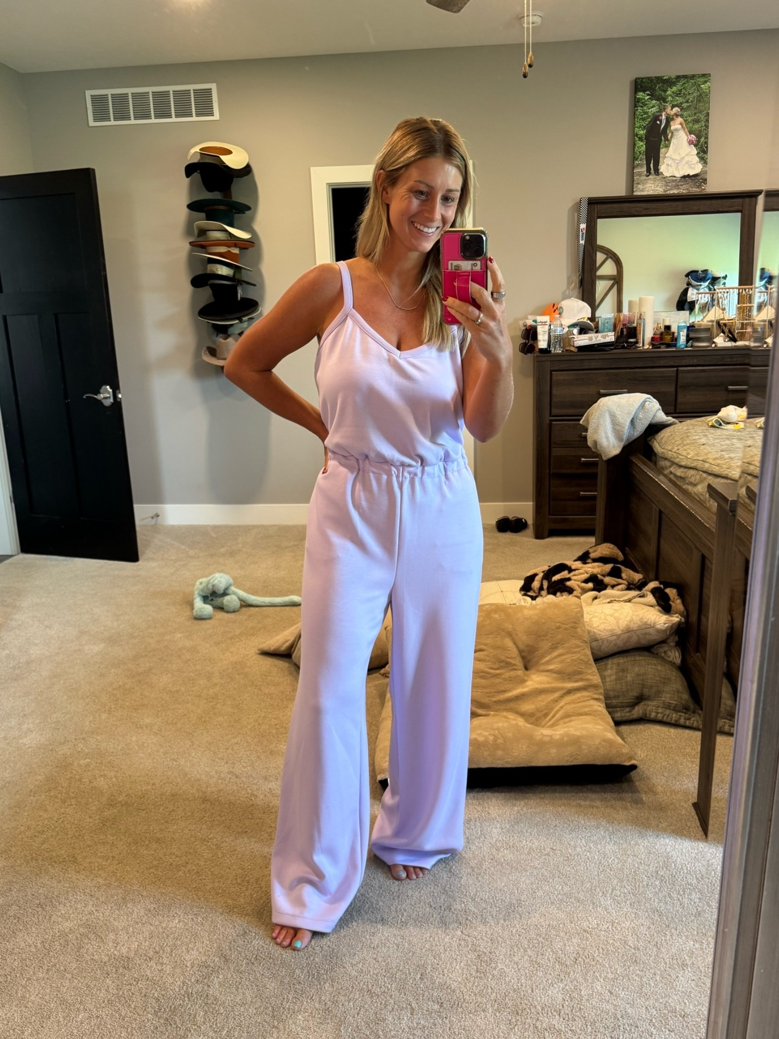 So comfortable!! Love this jumpsuit from Walmart!!

#LTKgrwm #LTKMidsize #LTKootd