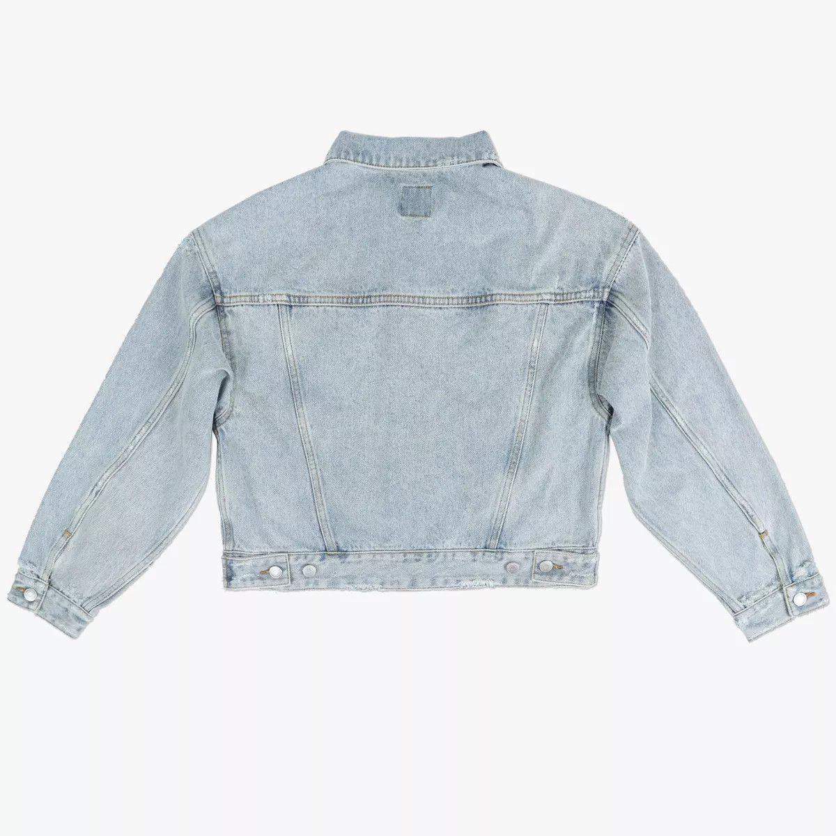 Women's Cropped Denim Trucker Jacket - Wild Fable™ | Target