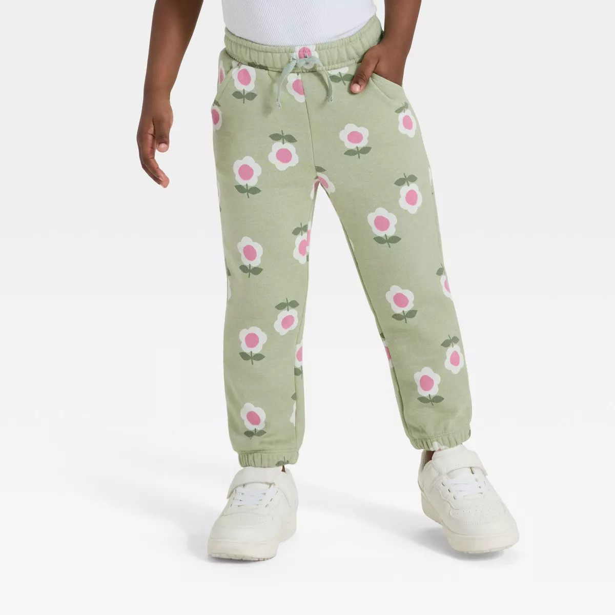Toddler Girls' Fleece Jogger Pants - Cat & Jack™ Light Mauve 4T | Target