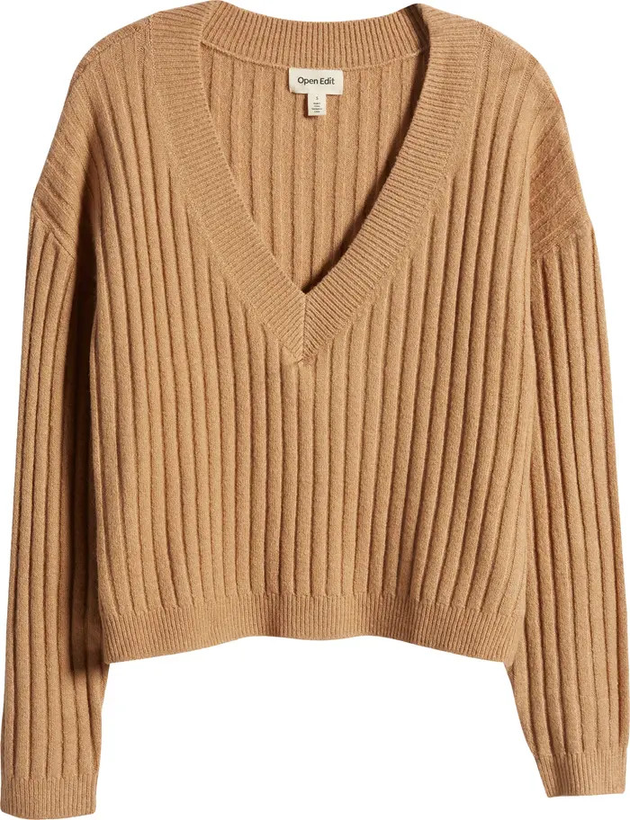 V-Neck Rib Sweater | Nordstrom