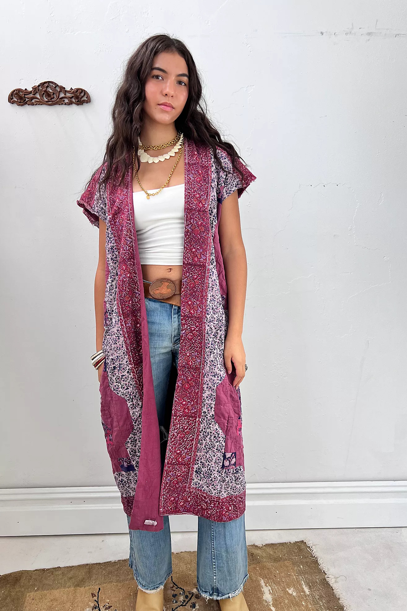 Anna Corinna Reworked Vintage Block Print Jacket | Free People (Global - UK&FR Excluded)