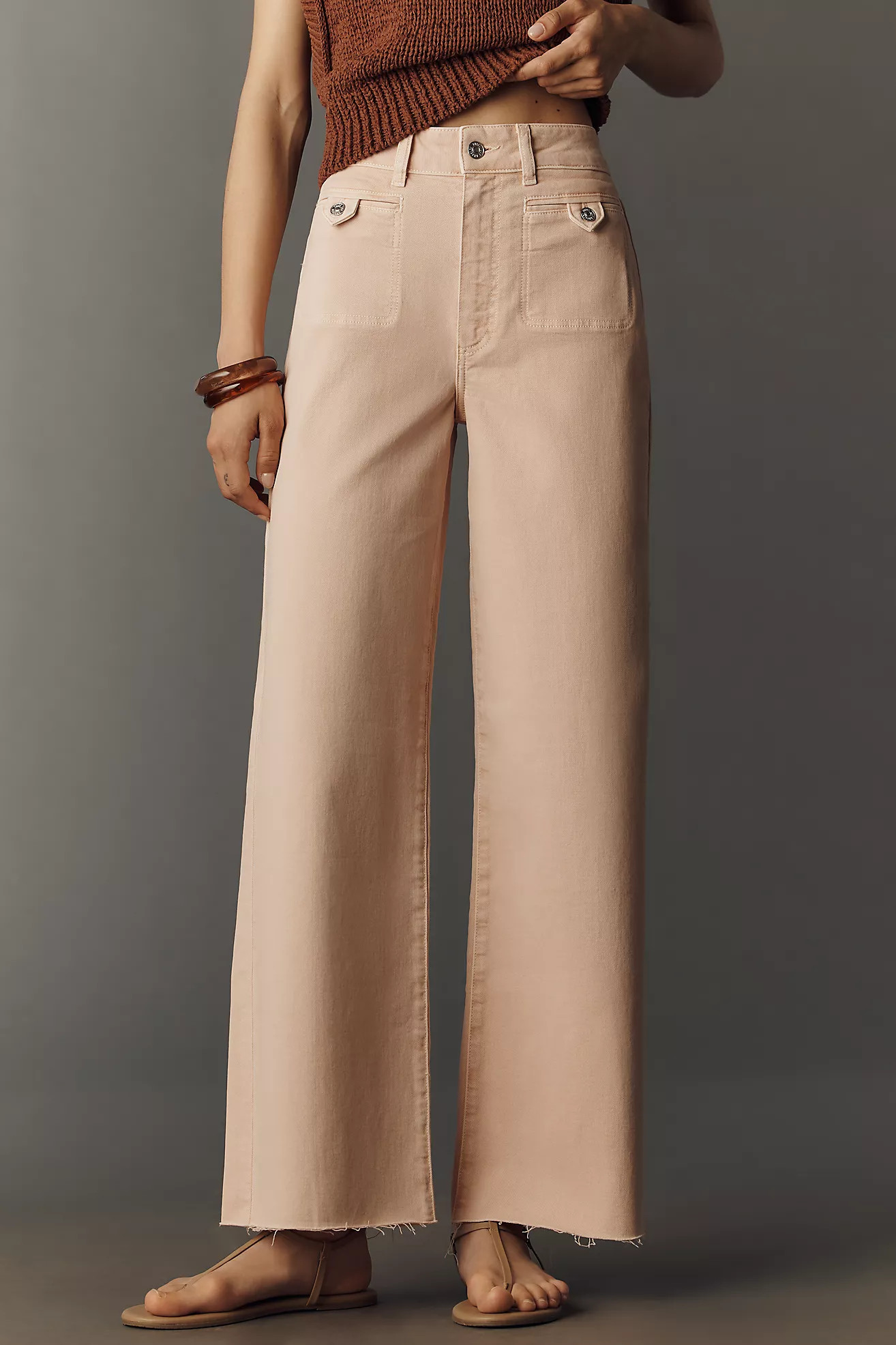 PAIGE Anessa 31 High-Rise Wide-Leg Jeans | Anthropologie (US)