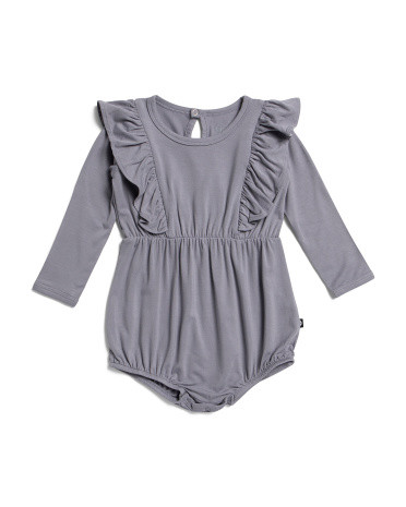 Infant Girls Long Sleeve Bubble Romper | TJ Maxx