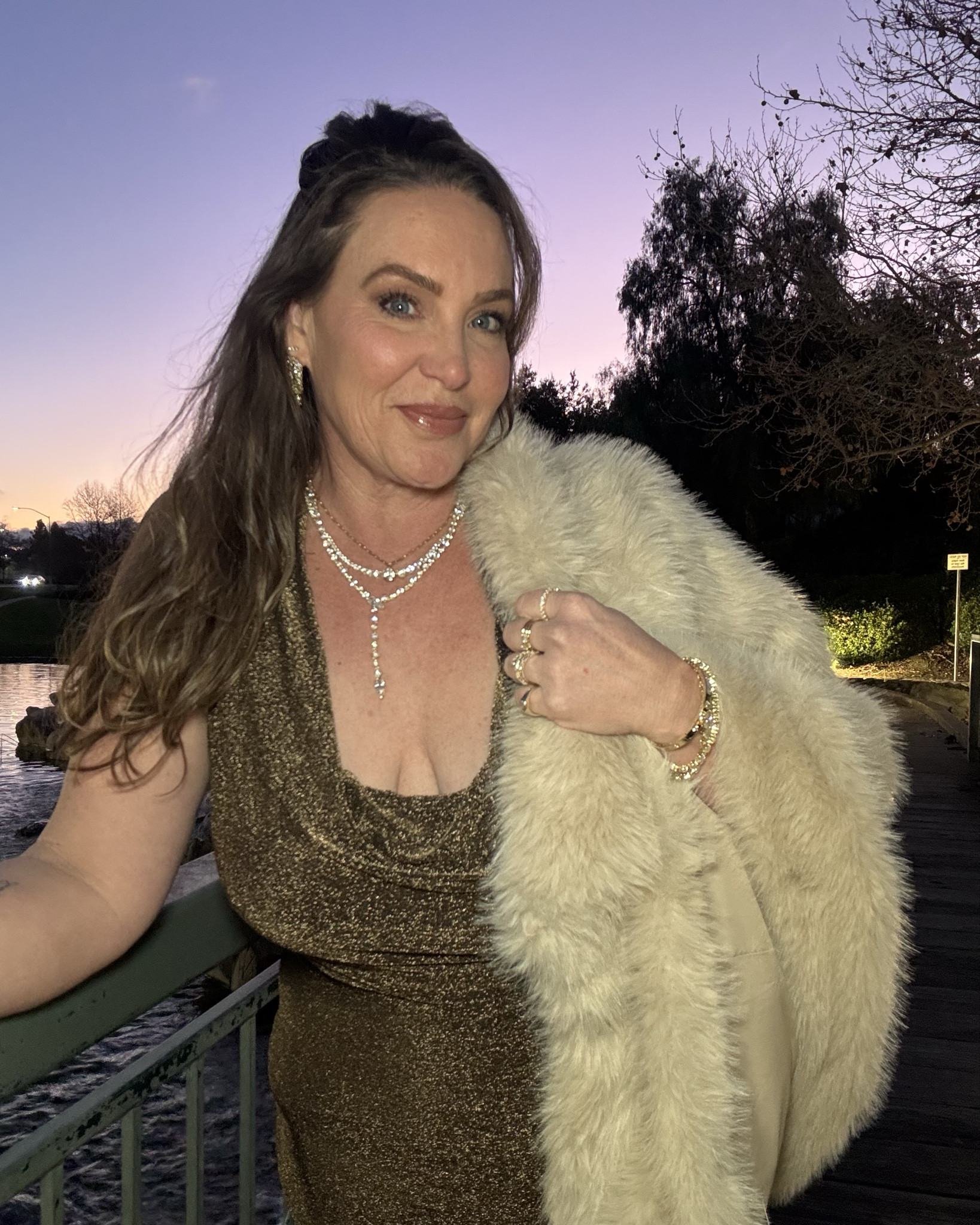 Jewels all Melinda Maria and jumpsuit is VICI 

#LTKMidsize #LTKootd #LTKOver40