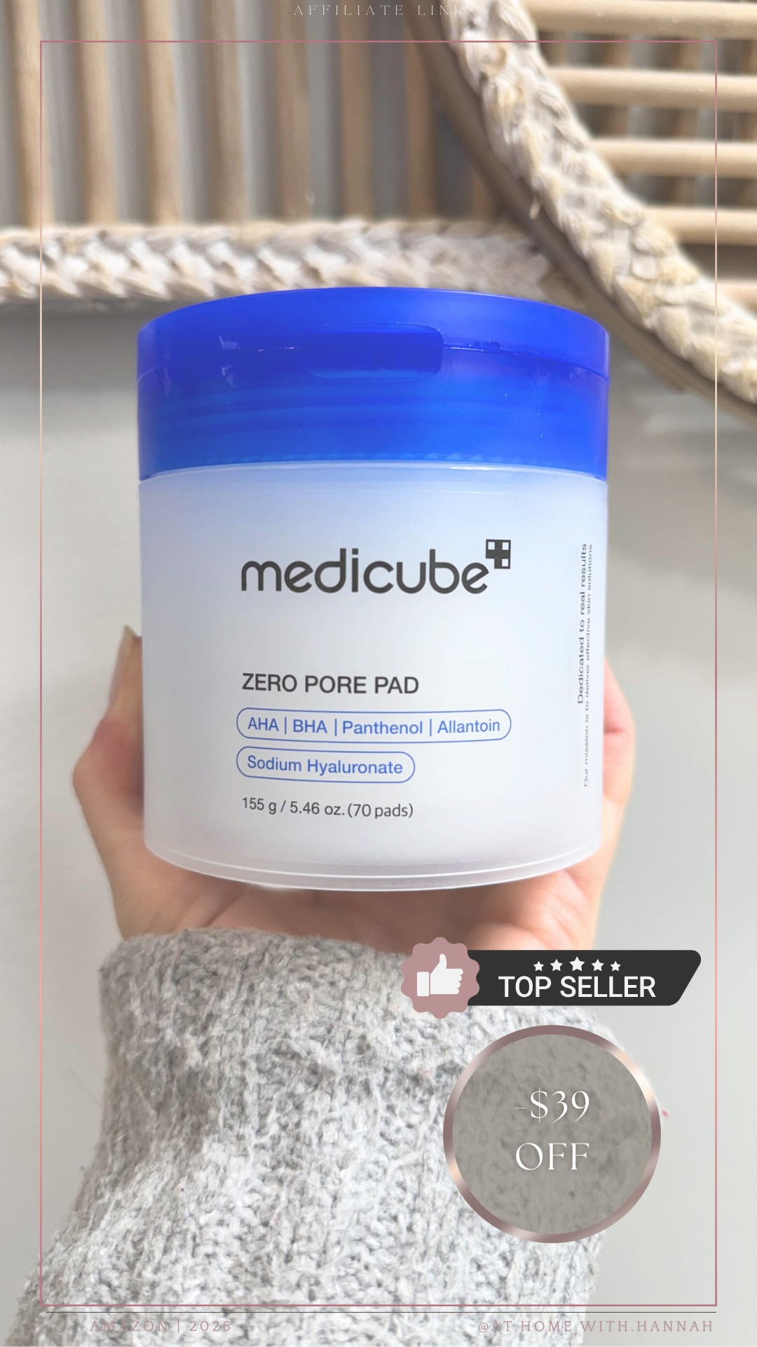 Pore care toner pads • viral K-beauty skincare • sale find

Top seller for a reason 🤍 and always in my cart. These Medicube Zero Pore Pads are such an easy skincare step when you want your skin to look smoother, fresher, and more refined. Love finding beauty products that feel simple to use but still make a difference — and this sale makes them even better.



•
medicube zero pore pad • pore pads • toner pads • k beauty skincare • exfoliating toner pads • pore care skincare • textured skin skincare • smooth skin routine • amazon skincare finds • viral skincare • gentle exfoliating pads • skincare sale find

#poreskincare #tonerpads #kbeautyfinds #exfoliatingpads #smootherskin #skincareroutine
#ltkbeauty #ltkfinds 

#LTKmorningroutine #LTKSaleAlert #LTKselfcare
