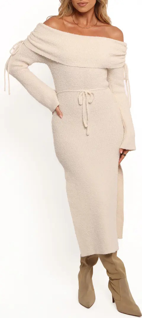 Annabelle Off the Shoulder Midi Sweater Dress | Nordstrom