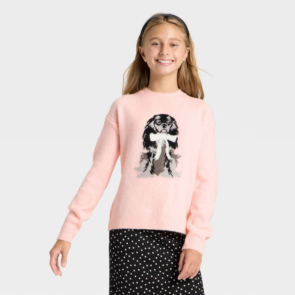 Girls' Graphic Novelty Sweater - art class™ | Target