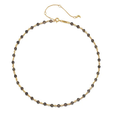 Taryn Truly Grounded Grace Smoky Quartz Choker Necklace | Satya Jewelry