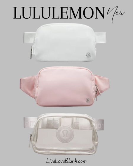 New lululemon belt bags
Clear belt bag spring color belt bags 
Mother’s Day gift ideas

#LTKGiftGuide #LTKfindsunder50 #LTKitbag