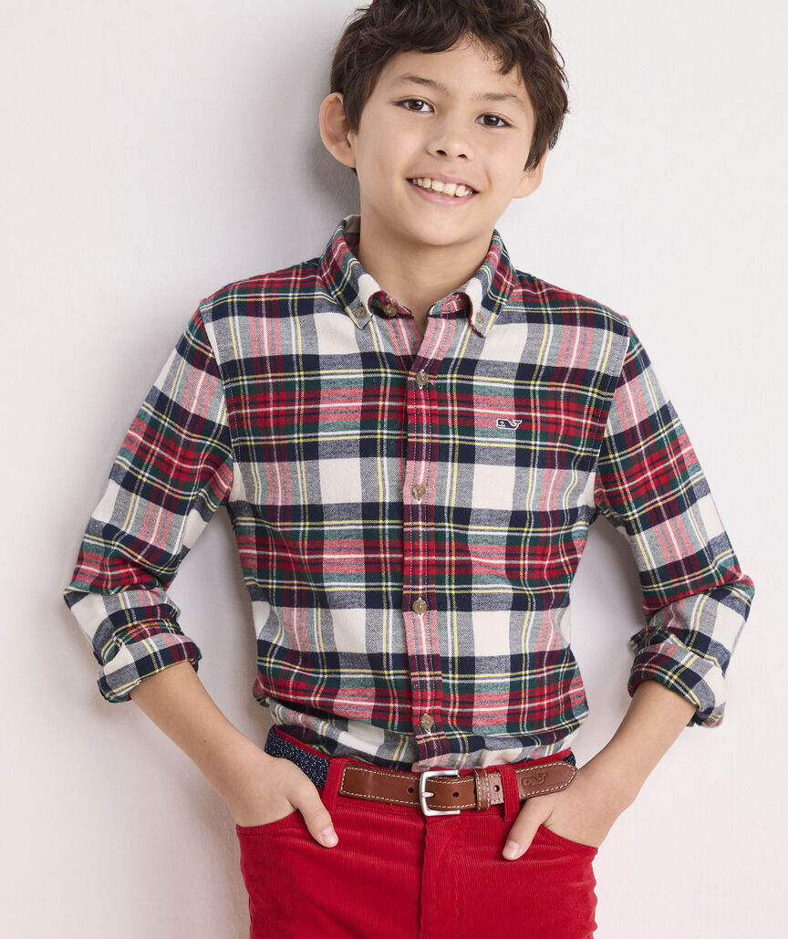 Boys' Vineyard Flannel Plaid Shirt | vineyard vines