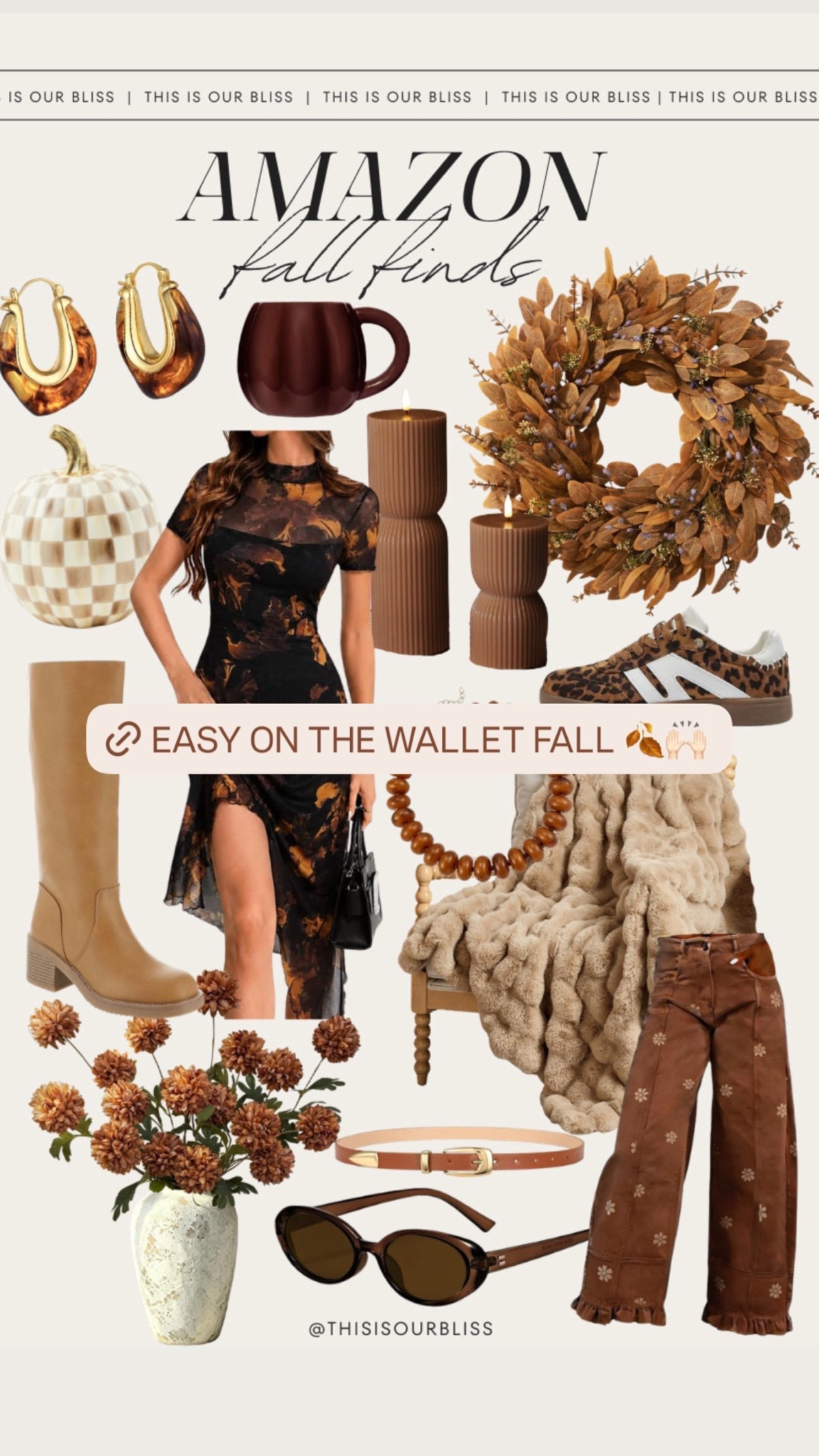 Amazon fall finds! Everything to wear & decorate this season! 🤎🍁🍂

Amazon fall fashion, budget finds, fall decor, Amazon fashion