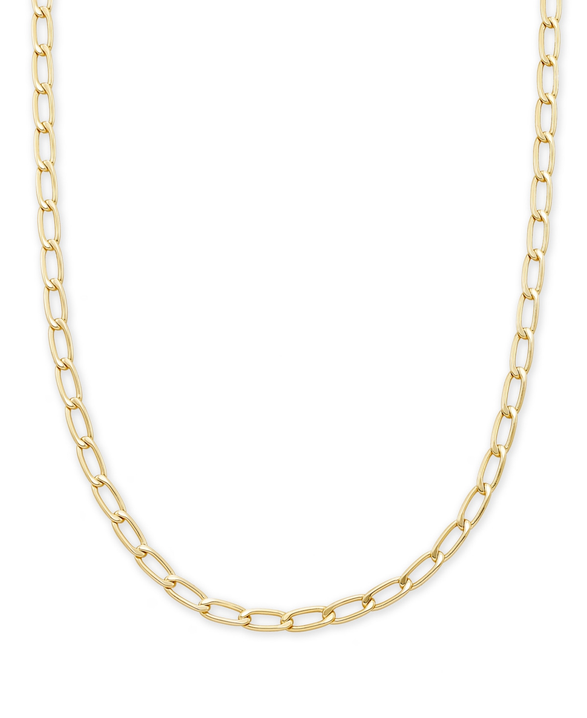 Kendra Scott 14K Gold Plated Over Brass Merrick Chain Necklace - Gold Metal | Macy's