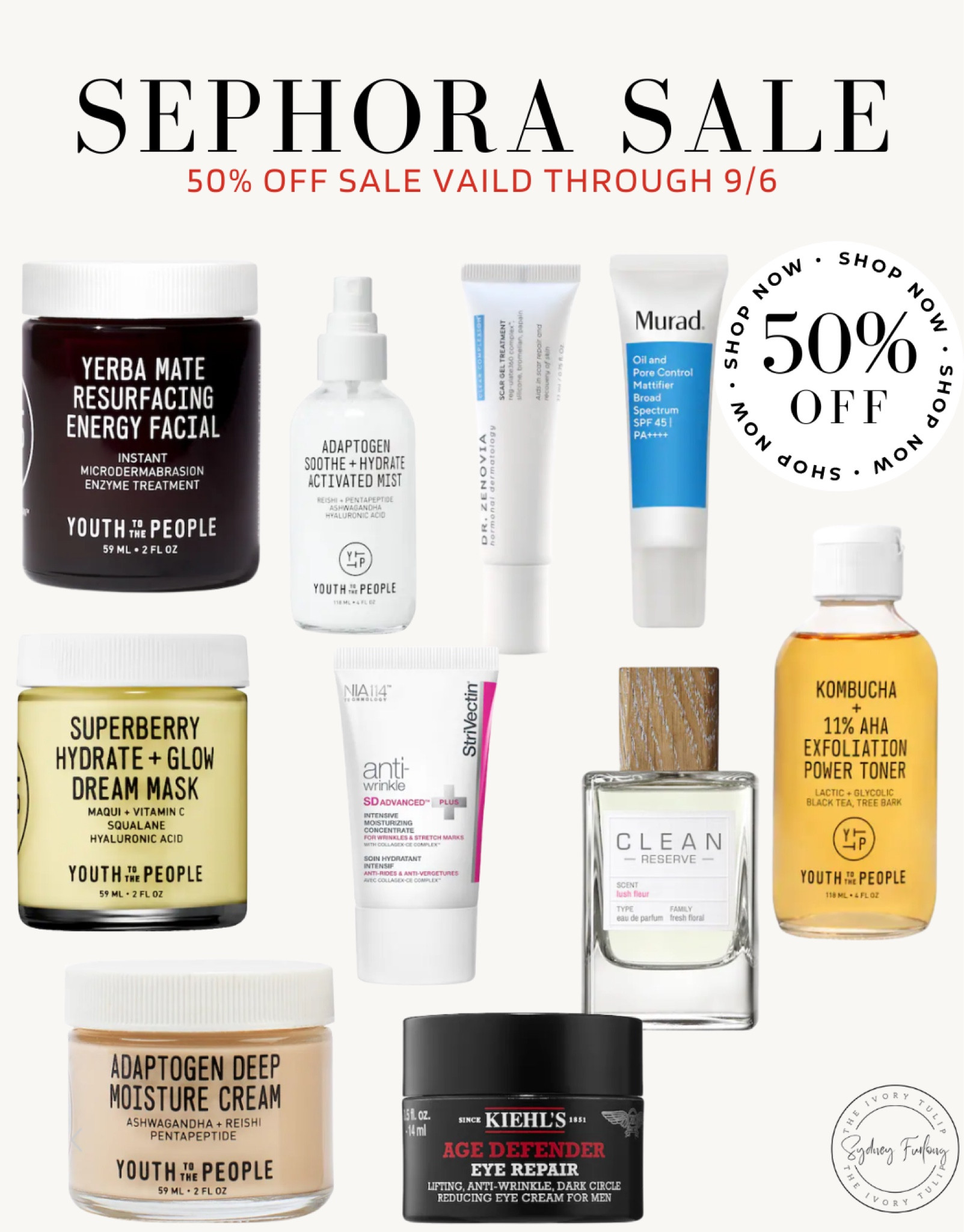 Labor Day Sale at sephora!! 50% off through Tuesday!
sephora, labor day sales, makeup, skincare, youth to the people skincare, perfume, sale alert, cleansing facial wash, clay mask, facial mask, toner, skincare holt grail, sale, brightening mask, hydrating mask

#LTKsalealert #LTKunder100 #LTKbeauty