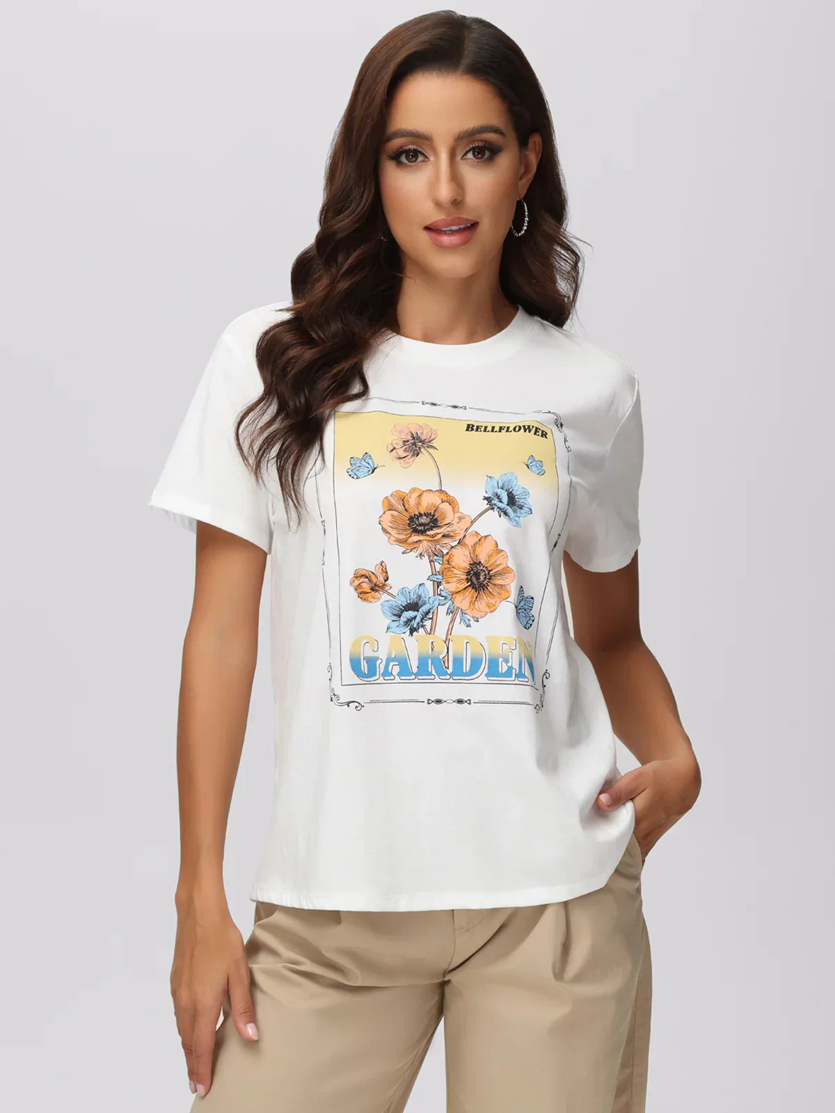 89th & Madison Floral Crew Neck Tee | 89th + Madison