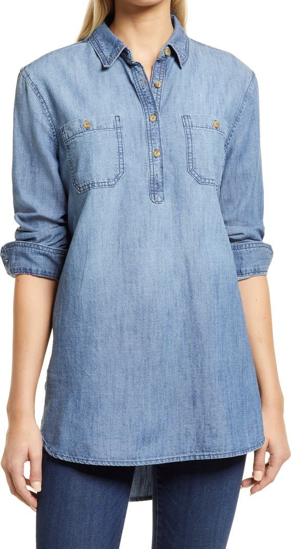 Chambray Popover Tunic | Nordstrom