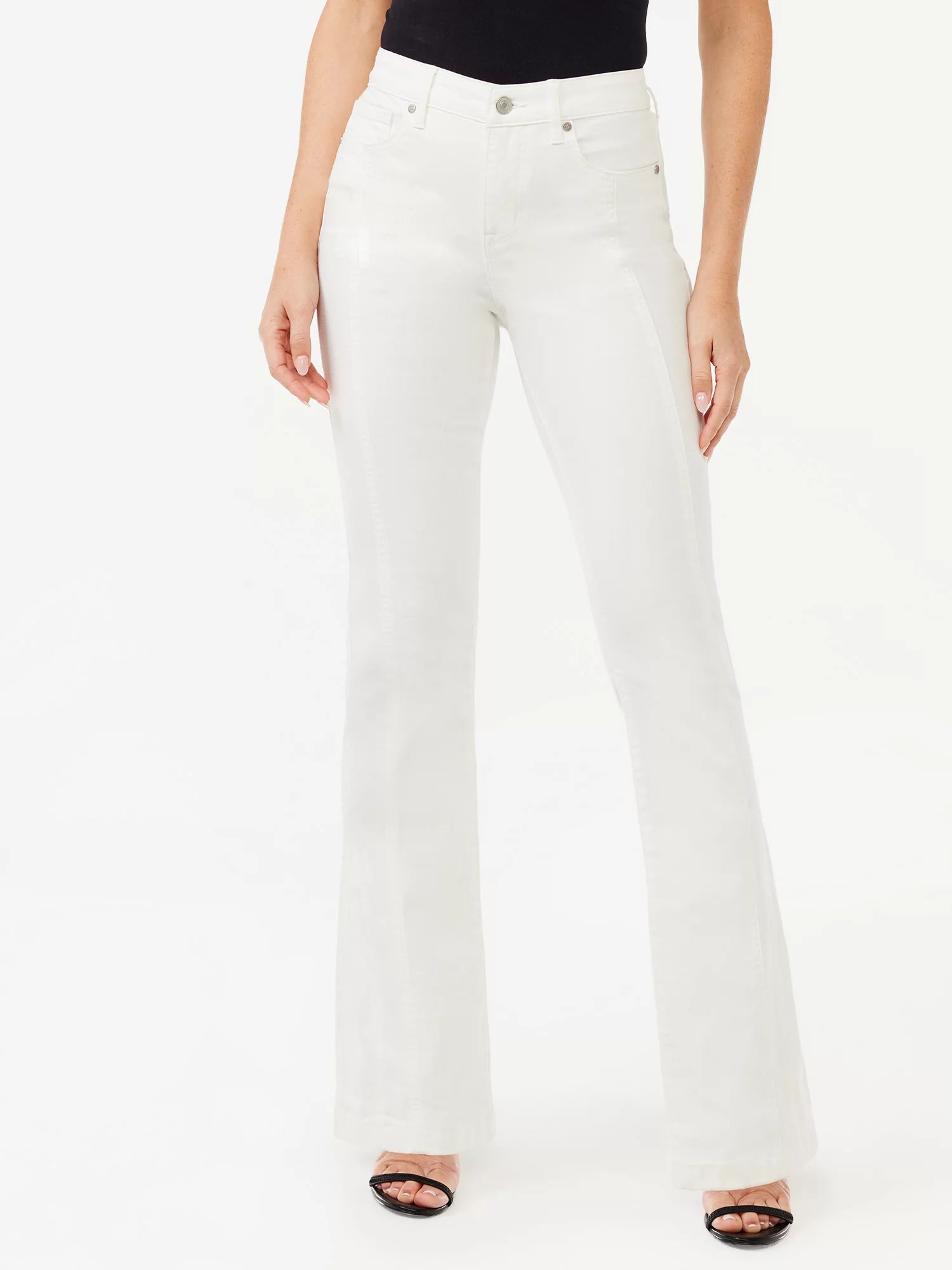 Sofia Jeans Women's Melisa High Rise Seamed Flare Jeans | Walmart (US)