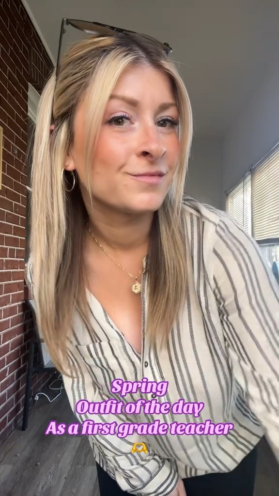In love with this striped top for spring🫶 
Found @ TjMaxx - from “The Lucky Brand” 
Couldn’t find the exact one so linked similar options!
Tjmaxx Finds 
Spring tops 

#LTKFindsUnder50 #LTKWorkwear #LTKStyleTip
