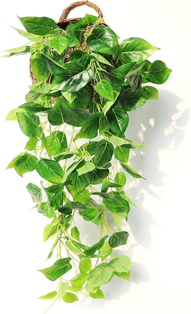 JUSTOYOU Artificial Hanging Plants Ivy Vine Fake Leaves Greeny Chain Wall Home Room Garden Weddin... | Amazon (US)