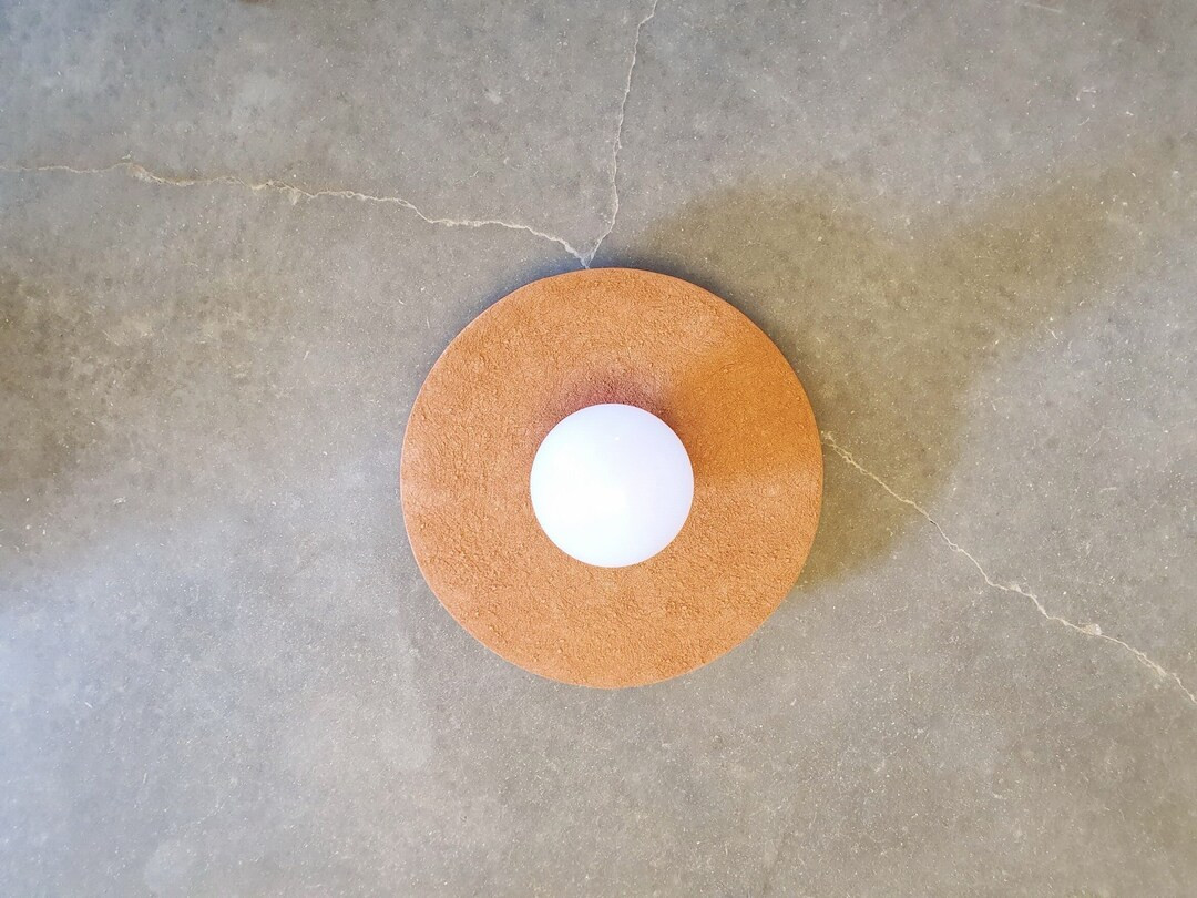 Decorative Light Wall Fixture ,ceramic Lamp Shades , Modern Sconce ,terracotta Wall Sconce , Uniq... | Etsy (US)