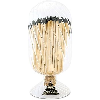 Skeem Helix Match Cloche with Striker - Includes 120 4 Inch Matches (Black-Tipped Matches) - Perf... | Amazon (US)