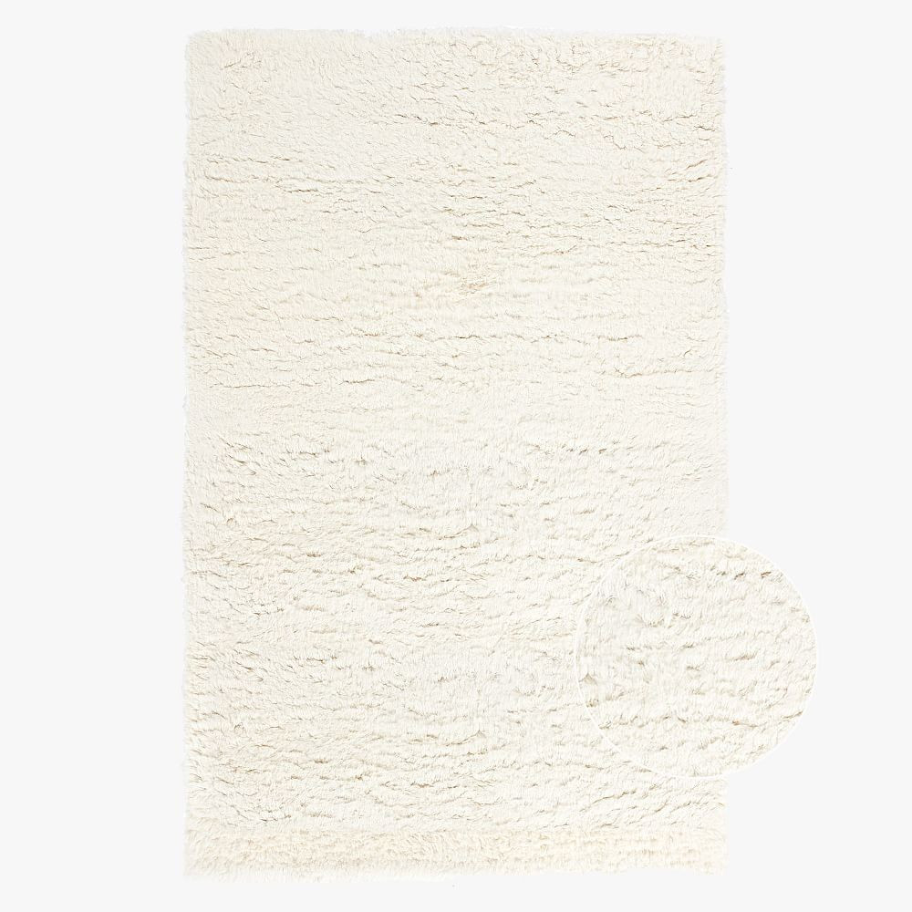Ultra Plush Rug, 5x8', Ivory | Pottery Barn Teen