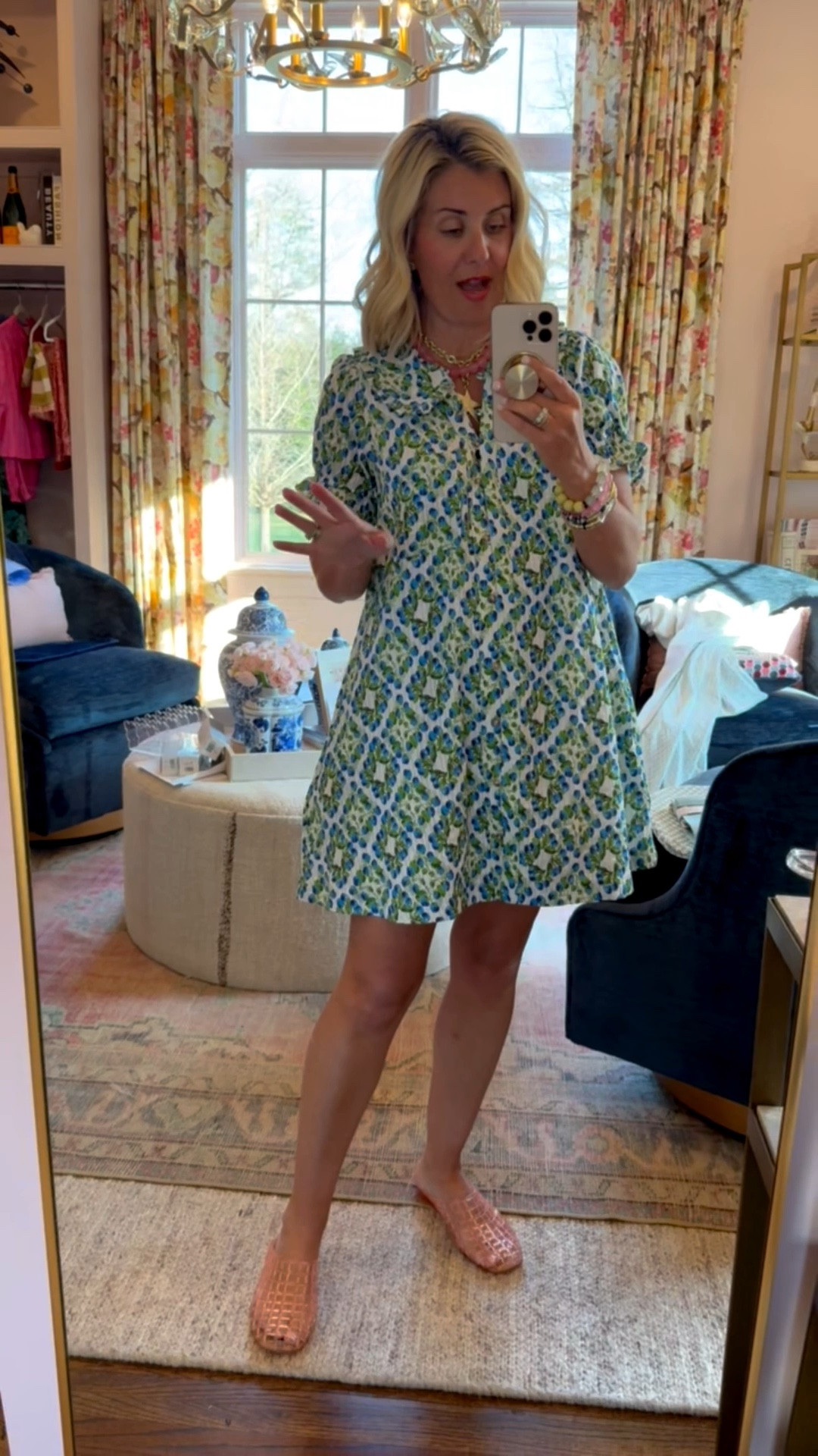 I have this dress in another color and it’s a yes! It’s flowy & has pockets. I’m in a size small for length and 8 tts in the shoes. ￼

#LTKgrwm #LTKmomlife #LTKOver40