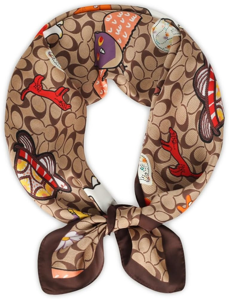 Relang Fashion silk Satin Head Scarf for Women Hair Bandana Hair Scarf Wrap Neck Scarf for Women ... | Amazon (US)