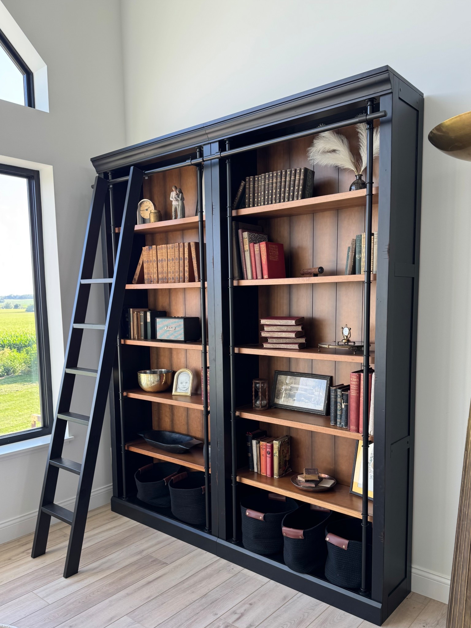 this bookshelf goes with so many different styles of a home from rustic to modern, and comes in single case, double, and triple options! it’s super sturdy and one of our favorite furniture pieces in our old home 📚 

#LTKHome #LTKFamily #LTKParties