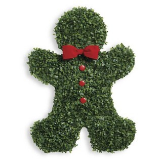 Boxwood Gingerbread Man Swag | Grandin Road | Grandin Road