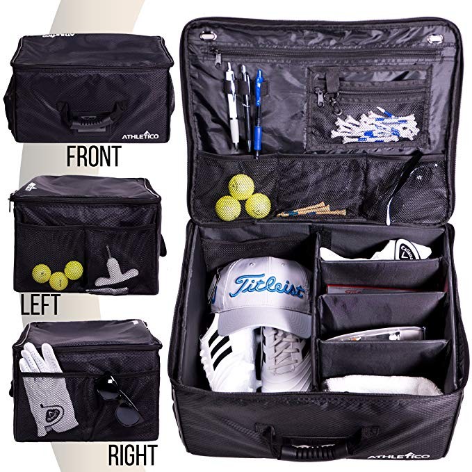 Athletico Golf Trunk Organizer Storage - Car Golf Locker to Store Golf Accessories | Collapsible ... | Amazon (US)