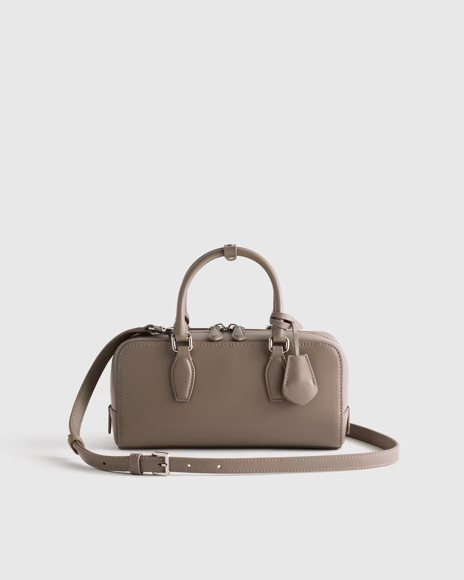 Italian Leather Mini Bowler Crossbody Satchel | Quince