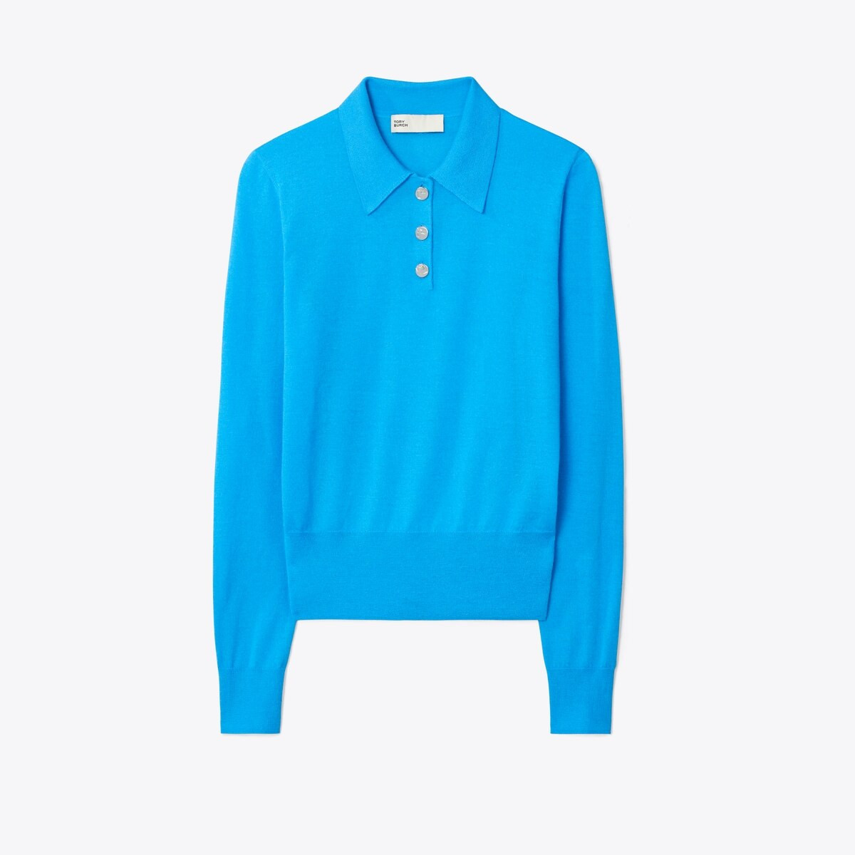 Cashmere Long-Sleeve Polo: Women's Designer Sweaters | Tory Burch | Tory Burch (US)