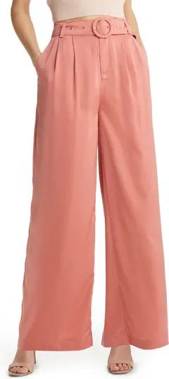 VICI Collection Belted High Waist Wide Leg Pants | Nordstrom | Nordstrom