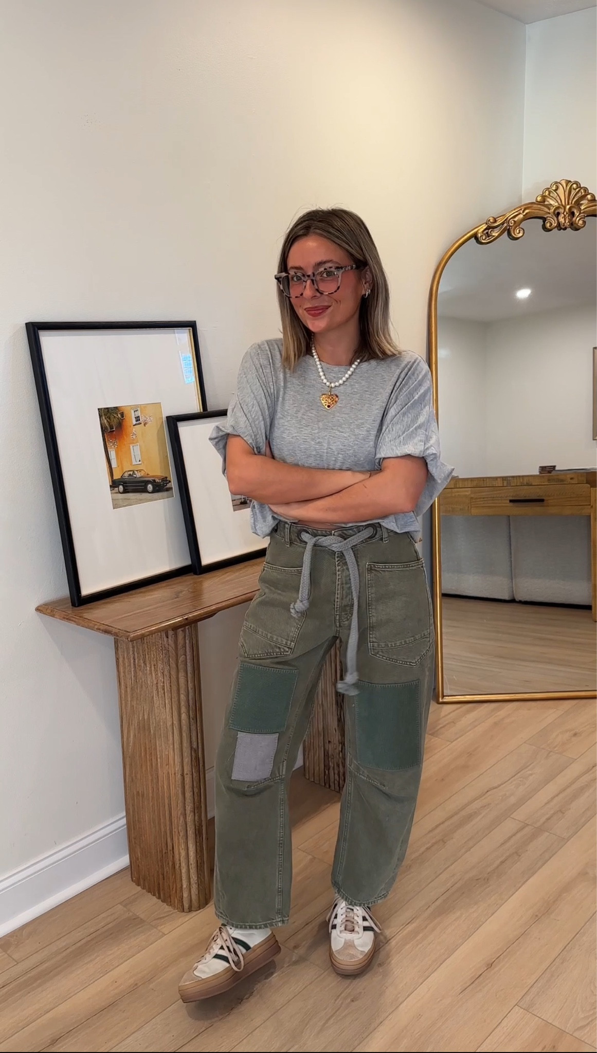 I’m wearing size small in this top! It’s slightly cropped so keep that in mind. Wearing size 24 in the pants! 

#LTKstyletip #LTKfindsunder100 #LTKSeasonal