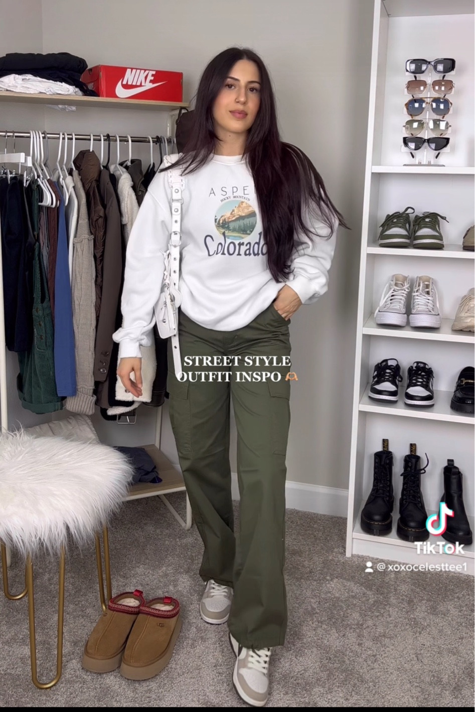 obsessed with these cargo pants 😍 this whole fit is just 🤌🏼🤌🏼

#LTKfit #LTKshoecrush #LTKstyletip