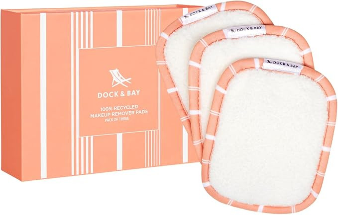 Dock & Bay Reusable Makeup Pads - Face & Skin Cleaner - Ultra Soft, Washable - 3 Pack with Includ... | Amazon (US)
