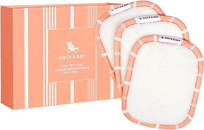 Dock & Bay Reusable Makeup Pads - Face & Skin Cleaner - Ultra Soft, Washable - 3 Pack with Includ... | Amazon (US)