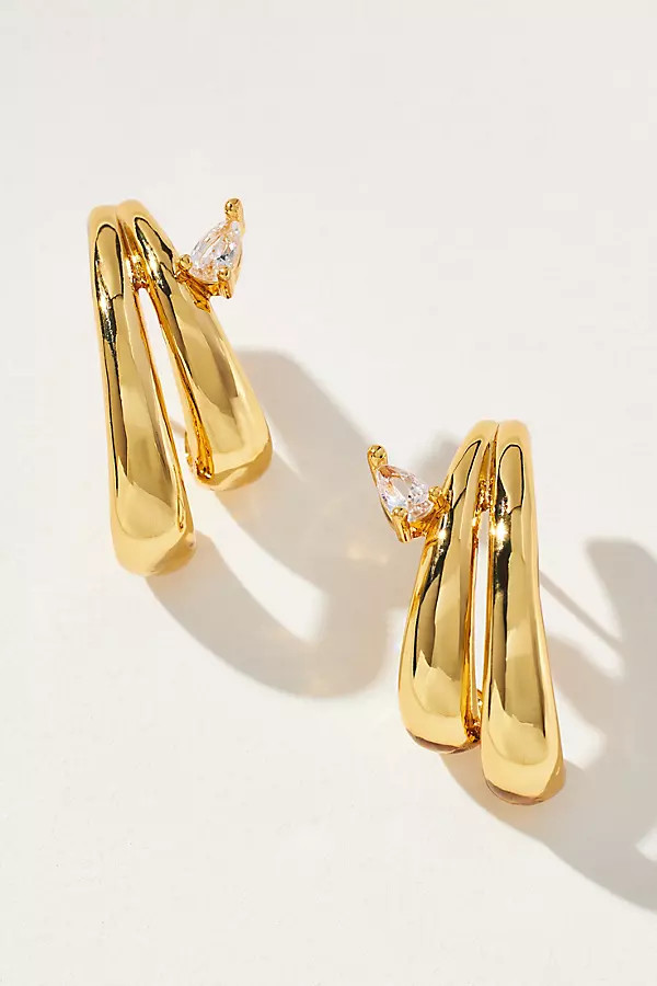 Double Bean Post Earrings | Anthropologie (US)