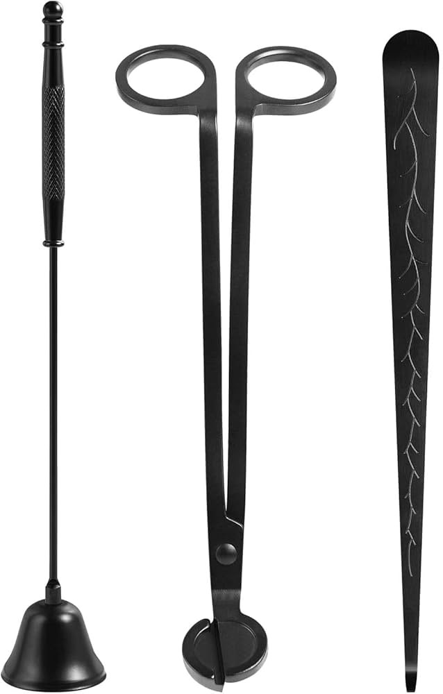 Kirecoo 3 in 1 Candle Accessories - Candle Wick Trimmer Polished Stainless Steel Wick Cutter, Can... | Amazon (US)