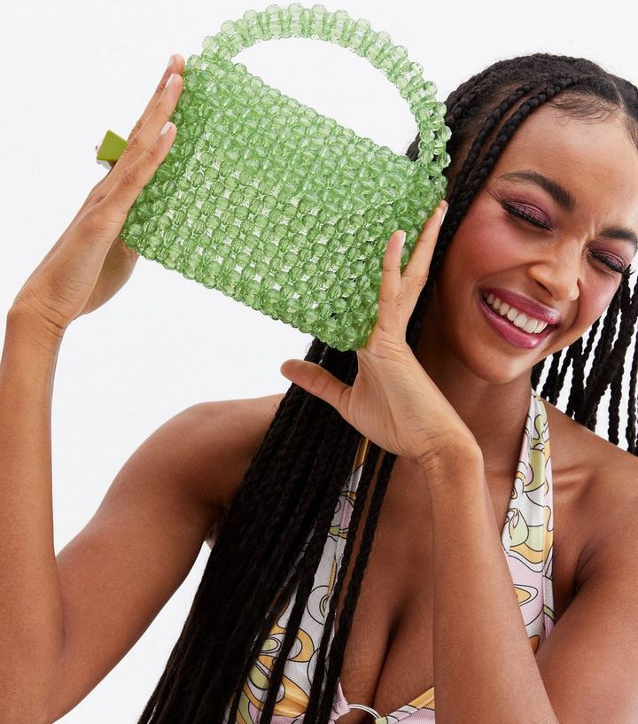 Made for the Wild Ones Green Beaded Cross Body Bag
						
						Add to Saved Items
						Remove f... | New Look (UK)