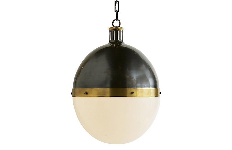 Hicks Pendant - Bronze/Antiqued Brass - Visual Comfort & Co. | One Kings Lane