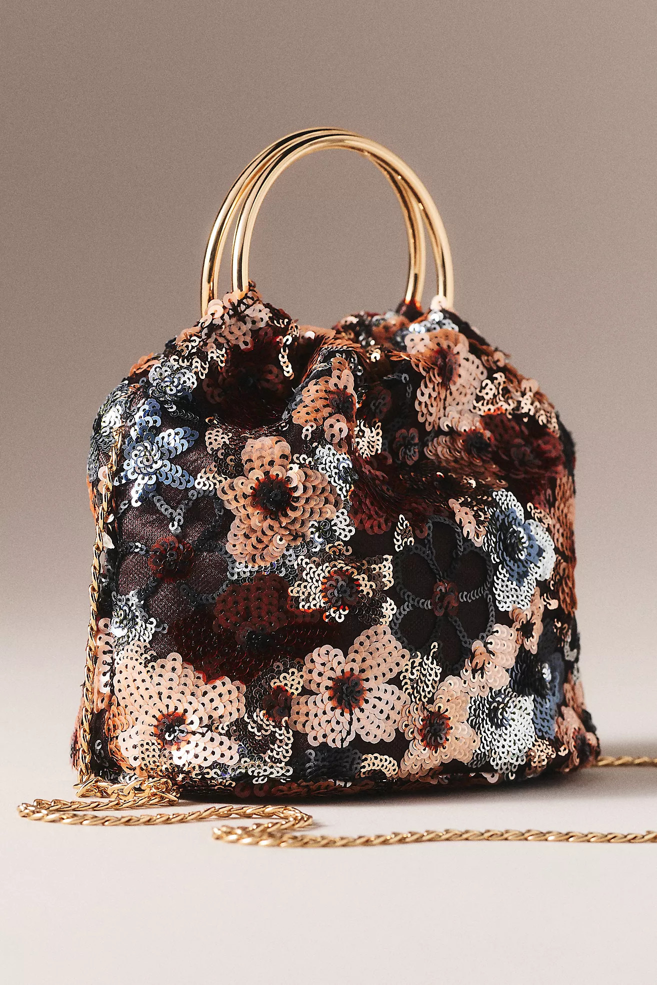 Mabel Sequin Floral Bag | Anthropologie (US)